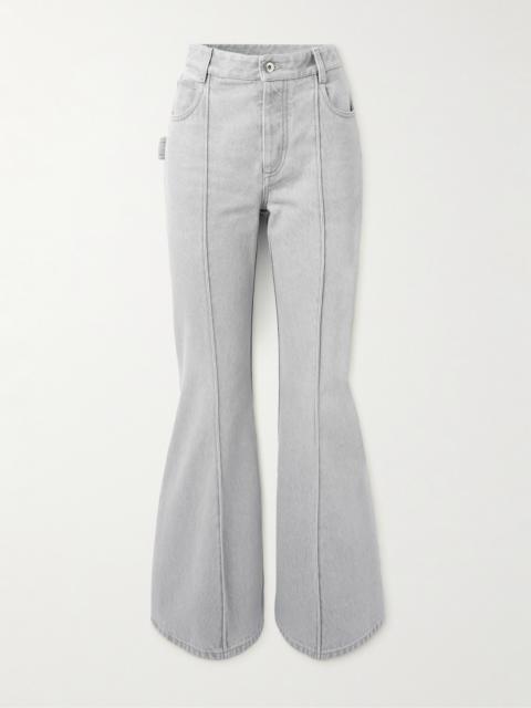 Bottega Veneta Cropped High-rise Flared Jeans