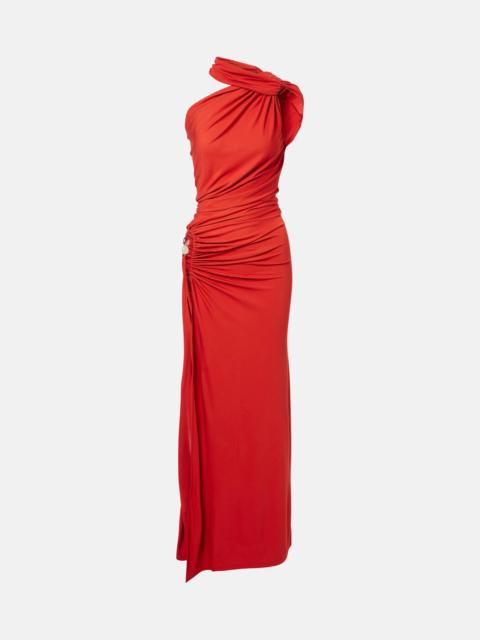 CHRISTOPHER ESBER Cutout draped one-shoulder gown