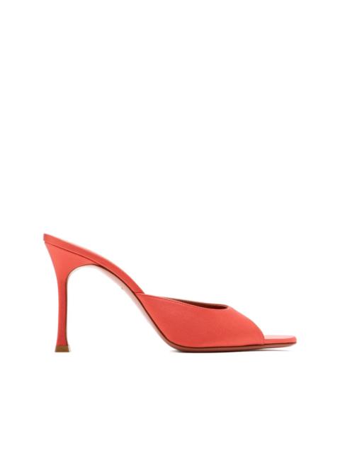 Amina Muaddi Alexa peep-toe heel sandals