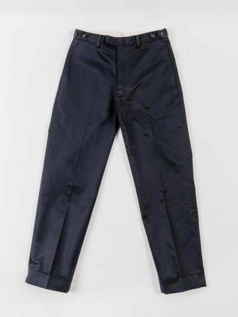 BEAMS PLUS IVY Trousers Ankle-Cut 80/3 Twill Navy