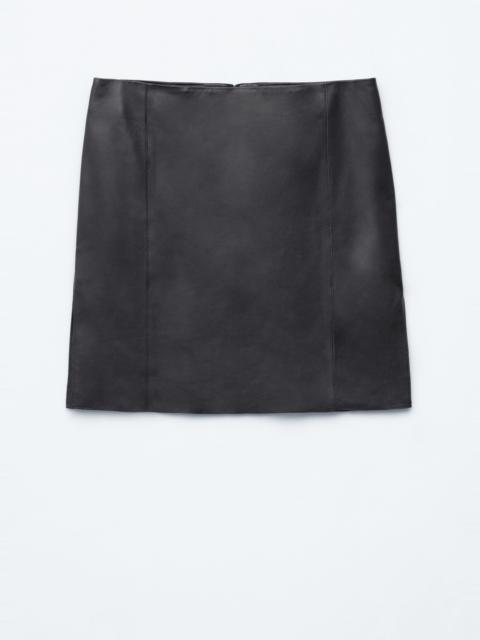 & Other Stories Knee-Length Leather Skirt