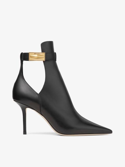 Nell Ankle Boot 85
Black Calf Leather Ankle Boots