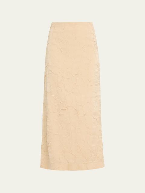 ULLA JOHNSON Inez Satin Pencil Skirt