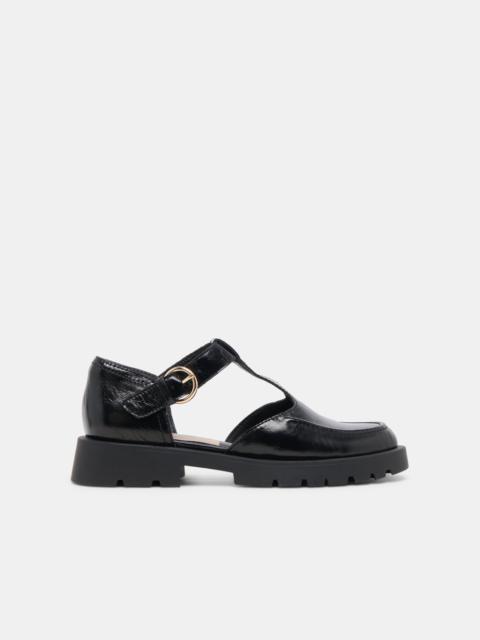 dolce vita EMILIO FLATS MIDNIGHT CRINKLE PATENT LEATHER