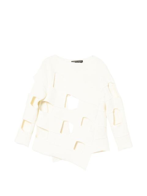 Comme des Garçons Homme Plus cut-out sweater