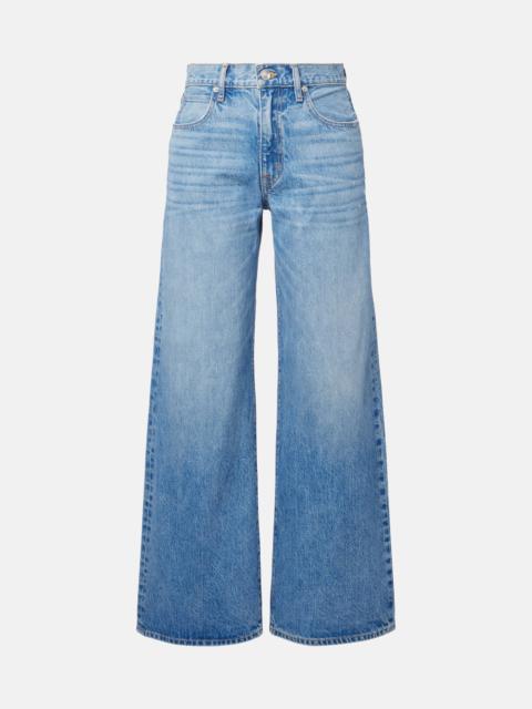 SLVRLAKE Selena mid-rise wide-leg jeans