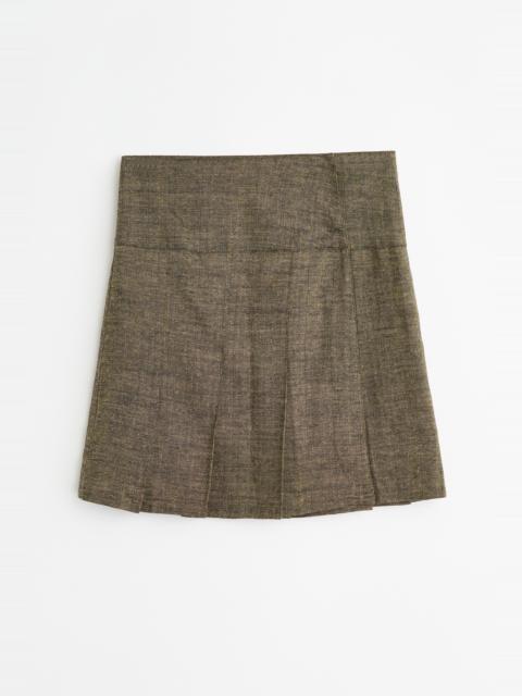 Our Legacy Girdle Skirt Deep Husk Soft Grain Weave