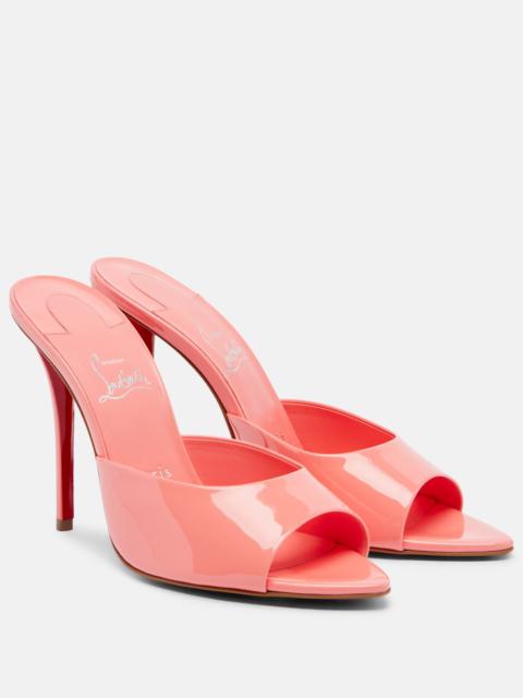 Christian Louboutin Miss Z patent leather mules