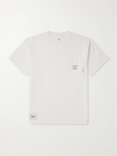 WTAPS Logo-Appliquéd Printed Cotton-Jersey T-Shirt
