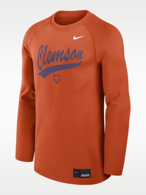 Nike Clemson Dugout Game Time Men's Nike Dri-FIT College Long-Sleeve T-Shirt