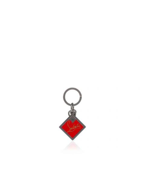 Christian Louboutin M Pousse Pousse Keyring GUN METAL/RED-BLACK