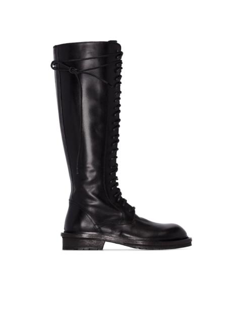 Ann Demeulemeester lace-up knee-high boots