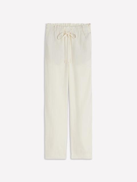 BODEN Islington Linen Crop Pants-Ivory