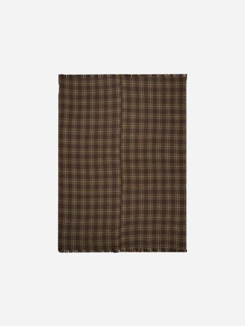 The Elder Statesman SABLE PLAID WOVEN THROW
