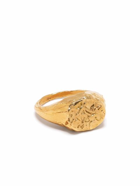Aquarius signet ring