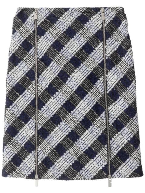 Burberry Check tweed skirt