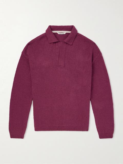 A KIND OF GUISE Marabou Organic Cotton-Bouclé Polo Sweater