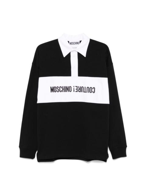 Tシャツ・カットソー Moschino FW24 UPSIDEDOWN LOGO POLO SHIRT (16047044_2555) Moschino Upsidedown Logo Polo Shirt | italist