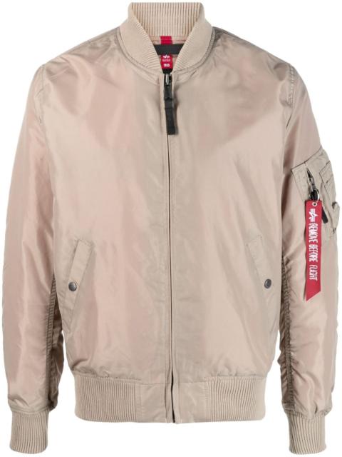 ALPHA INDUSTRIES zip-up bomber jacket