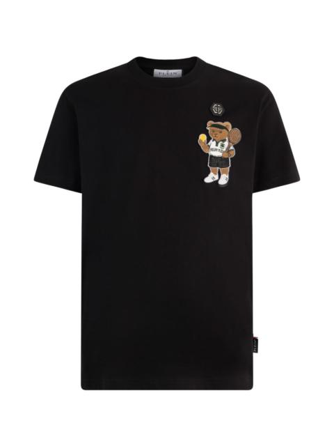 PHILIPP PLEIN round neck teddy patch T-shirt