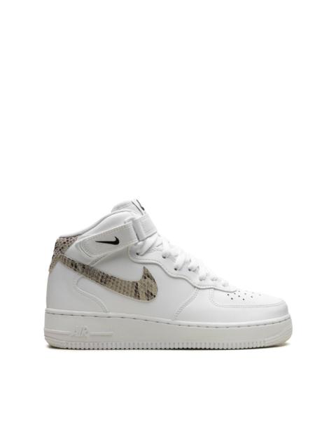 Air Force 1 '07 Mid "White/Snake Swoosh" sneakers