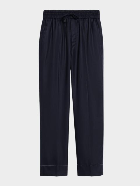 Brioni Men's Asolo Wool-Cashmere Drawstring Pants