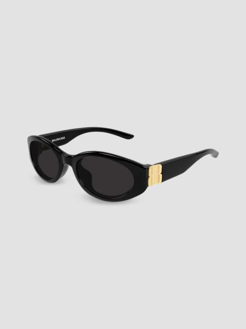BALENCIAGA Women's Everyday Bb0507Sk Cosmo 55MM Oval Sunglasses - Black