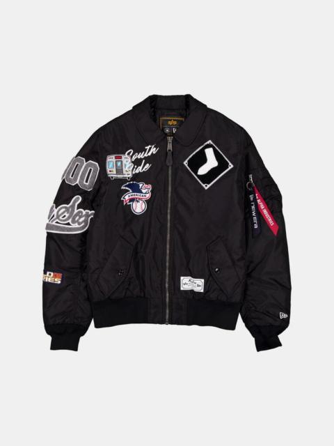 Nike CHICAGO WHITE SOX X ALPHA X NEW ERA MA-1 COLLARED BOMBER JACKET