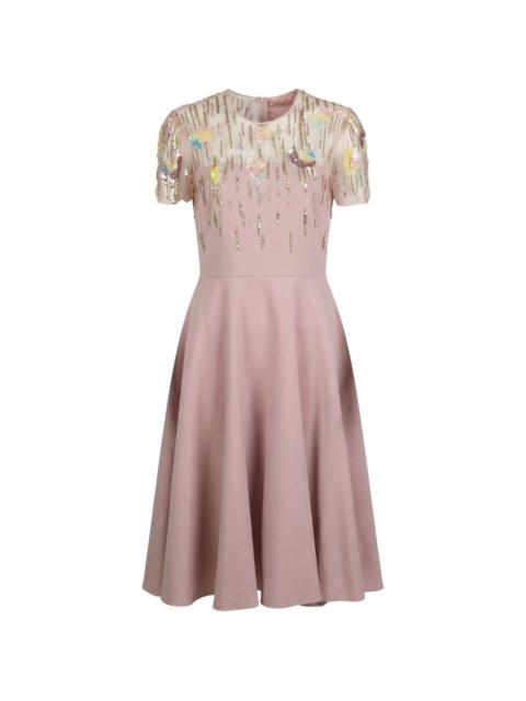 Valentino sequin-embellished midi dress