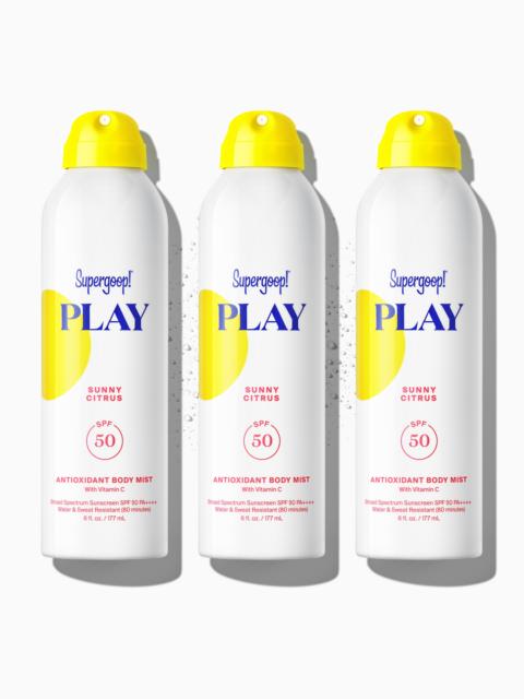 Supergoop PLAY Antioxidant Body Mist SPF 50 with Vitamin C