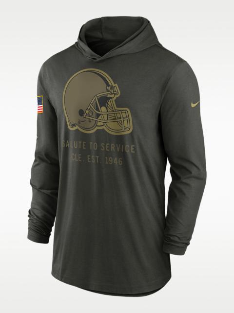 Nike Cleveland Browns Salute to Service Sideline Men’s Nike Dri-FIT NFL Long-Sleeve Hooded Top