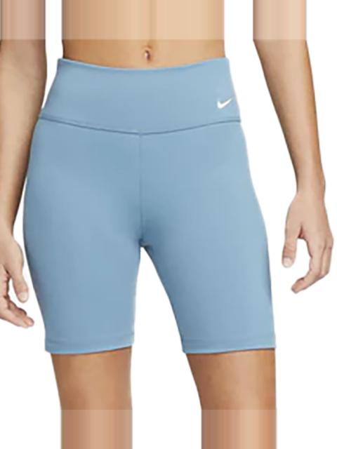 Nike ONE MID-RISE 7" BIKER SHORTS WMNS "Aqua/White" DD0243 440