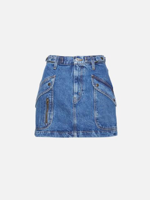 RE/DONE Racer Mini Skirt