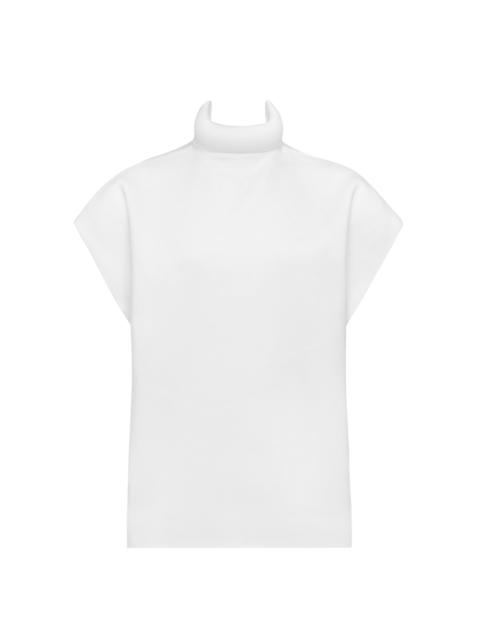 Alaïa Wool-Blend Mini Shift Dress white