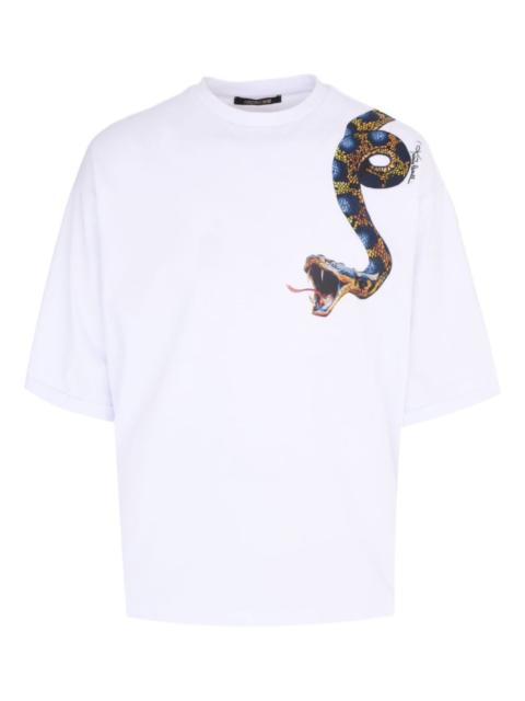 Roberto Cavalli snake-print T-shirt