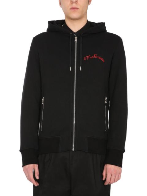 Alexander McQueen Hooded Zipped Sweatshirt