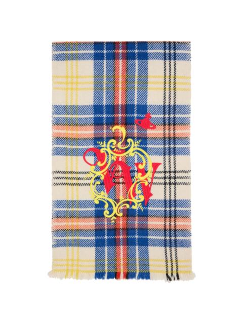 Vivienne Westwood Yellow & Blue Yak Scarf