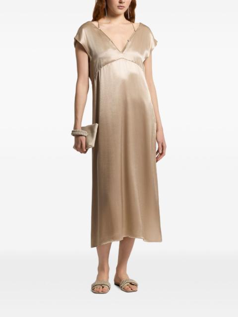 PESERICO V-neck midi dress