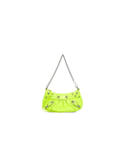 BALENCIAGA Women's Le Cagole Mini Purse With Chain in Yellow