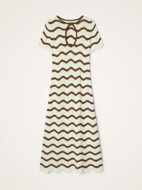 BROCHU WALKER The Aurora Ruffle Dress - JCP4283-IVORY | REVERSIBLE
