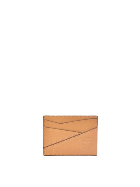 Loewe Puzzle plain cardholder in diamond calfskin