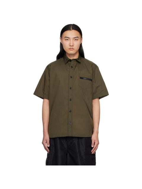 sacai Khaki Ripstop Shirt