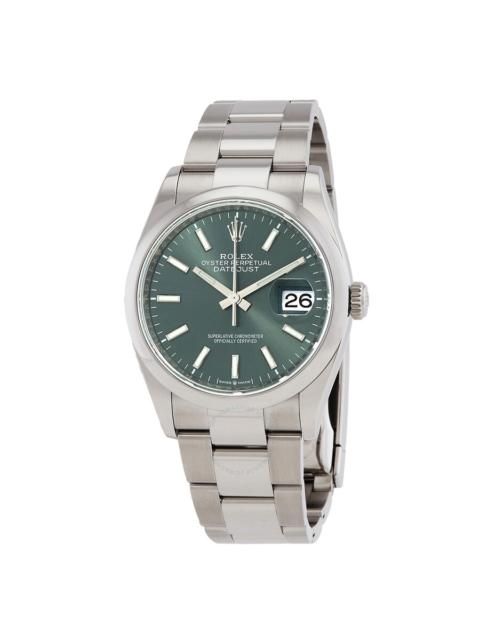 ROLEX Rolex Datejust 36 Mint Green Dial Automatic Men's Stainless Steel Oyster Watch M126200-0024