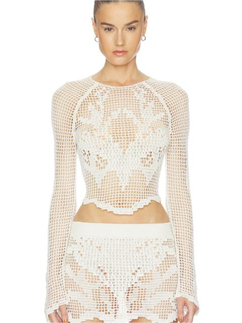 HAELO Crochet LS Top