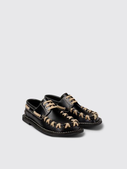 CAMPERLAB Black boat shoes