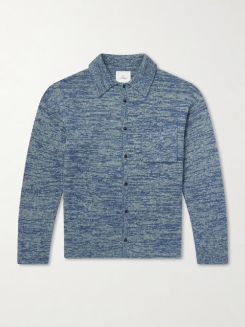 The Elder Statesman Knitted-Cashmere and Silk-Bend Cardigan