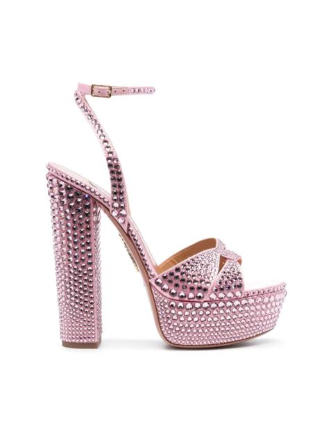 65mm crystal-embellished platform sandals