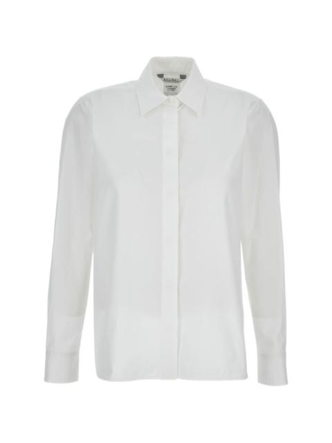 Max Mara long-sleeve logo-appliqué shirt