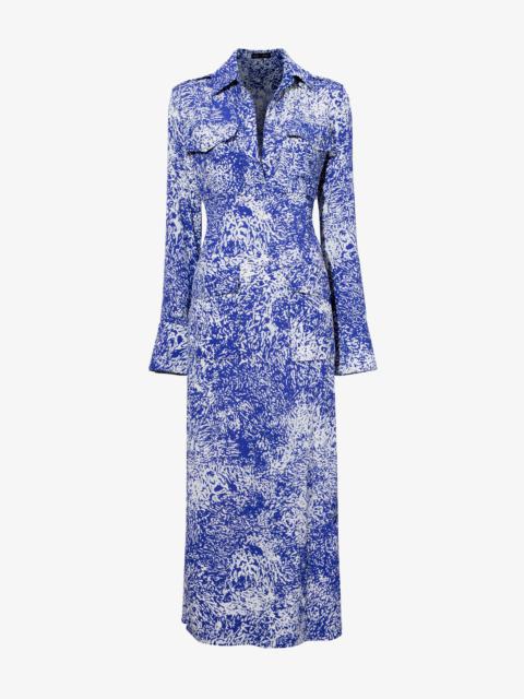 Vanessa Dress in Printed Viscose Crepe