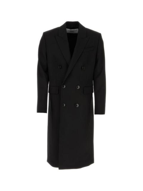 AMI Paris Black wool coat